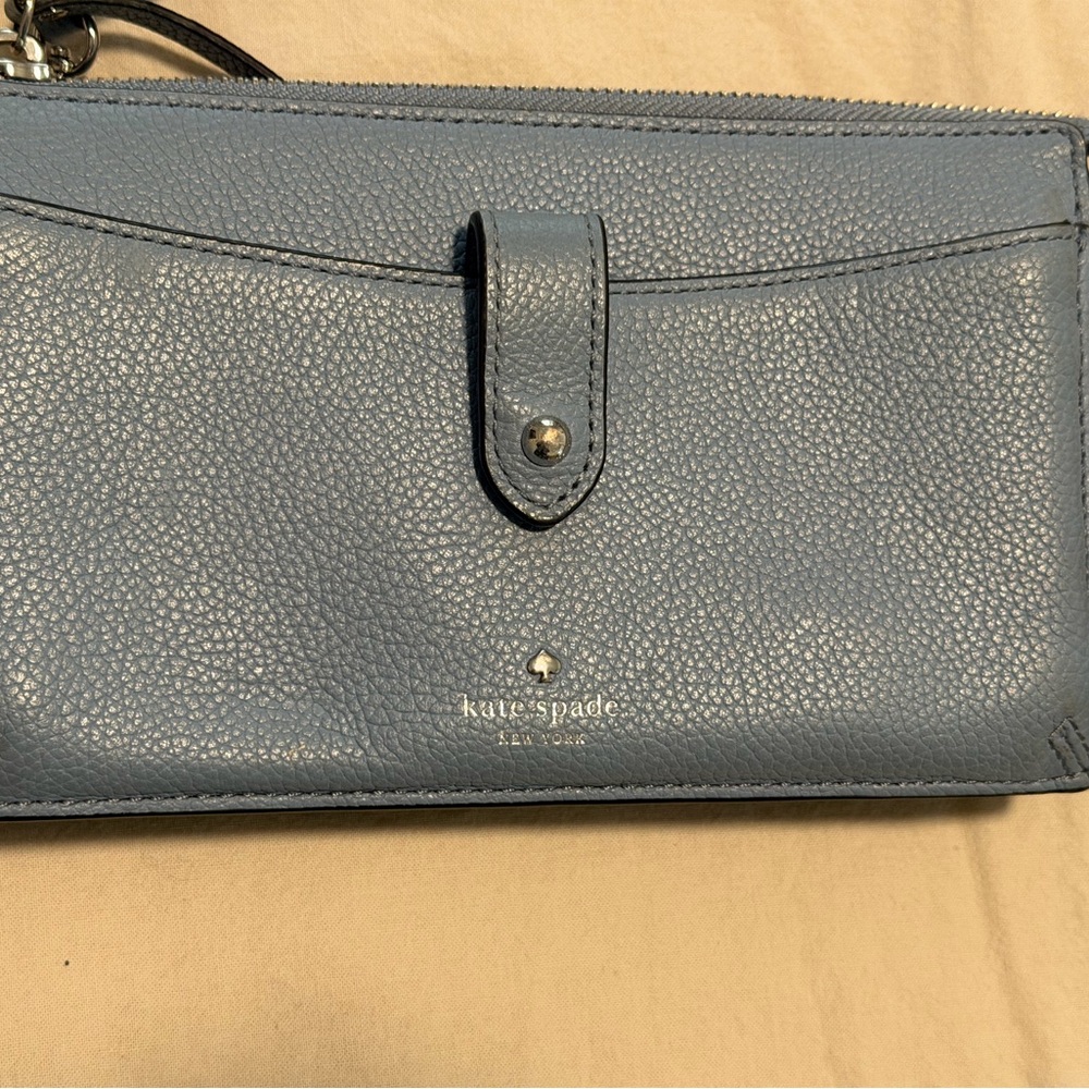 Kate Spade Slate Blue Leather Wallet